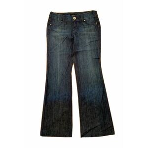 WHBM Sz 4R “Noir” Embellished Denim Trousers Boot Cut